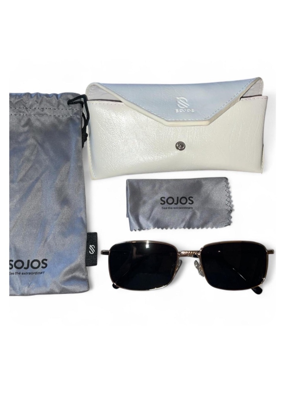 Sojos Black Sunglasses for Women